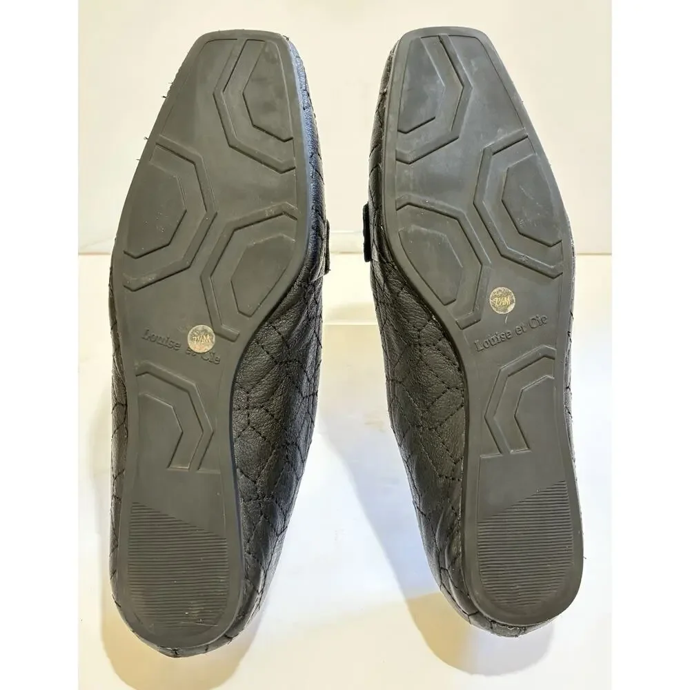 Louise et Cie Lo-Alamea Stylish Classic Black Loafer Flats - Women's Size 7.5 M